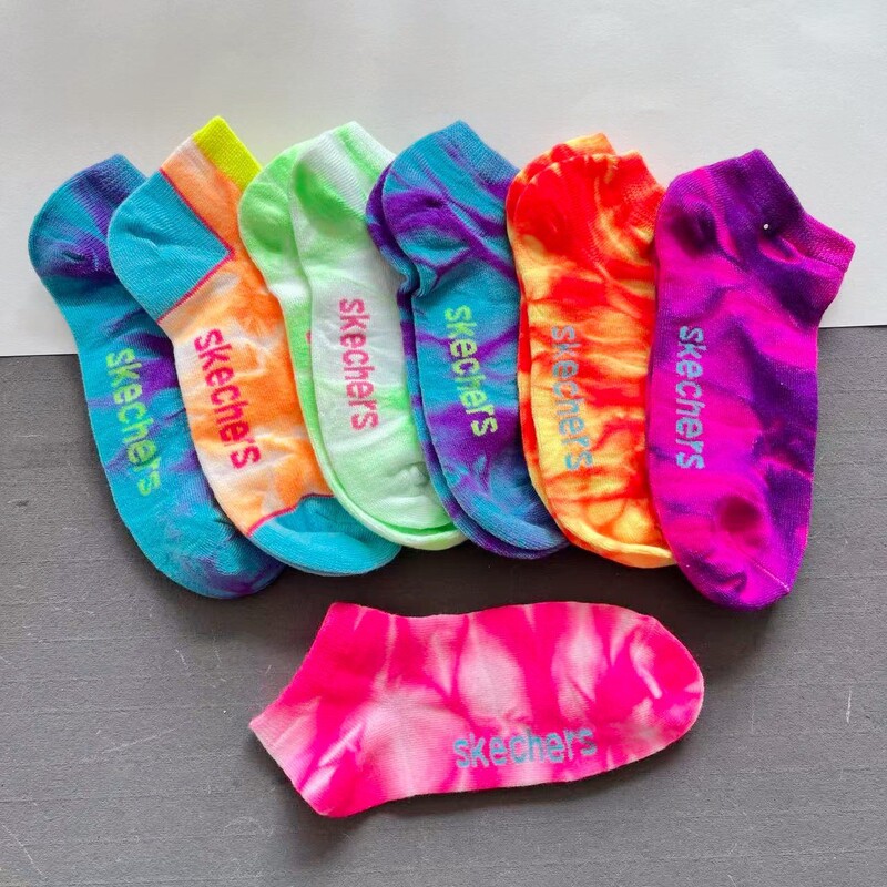 New Tie-Dye Ankle Socks Brand Colorful Short Socks Spring and Summer Gradient Women's Ankle Socks Personalized Fashion Yoga Socks Wholesale New Tie-Dye Ankle Socks Brand Colorful Short Socks Spring and Summer Gradient Women's Ankle Socks Personalized Fashion Yoga Socks Wholesale