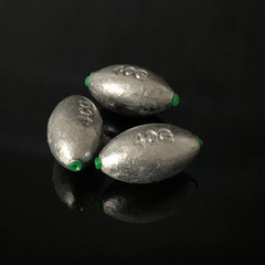 蛋形塑心通心鉛墜塑心橄欖鉛塑心通心墜海竿筏釣鉛墜漁具鉛墜批發