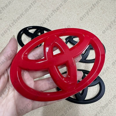 Car logo Without Disassembly Cover - width-10cm7cm-red