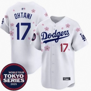 American Professional Baseball Dodgers Dodgers No. 17 Shohei Ohtani Quick-Drying Sports Baseball Uniform Cardigan for Men and Women