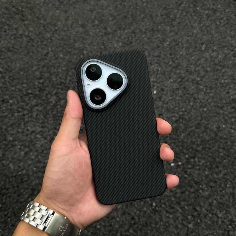 适用华为pura70pro手机壳新款超薄pc凯夫拉纹P80磁吸防摔保护壳硬|undefined