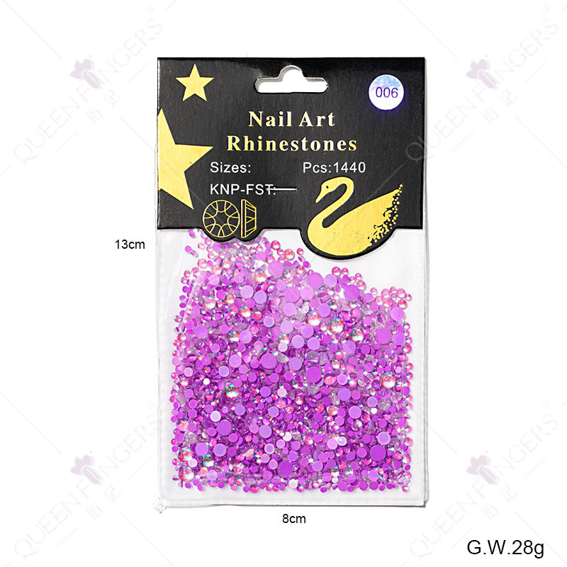 Nueva belleza de uñas color mágico perlas de peces humanos Aurora color caramelo cristal 1440 DIY uñas de cristal decorativo diamante Accesorios
