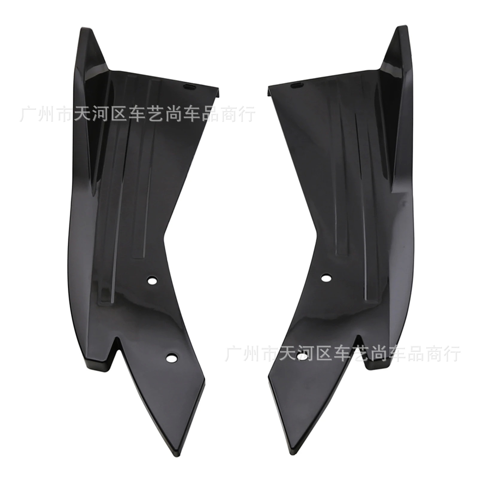 Car Exterior Modification Surround Carbon Fiber Pattern Rear Corner Anti-Collision, Anti-Scratch, Anti-Scratch Rear Lip Rear Spoiler Modification Parts