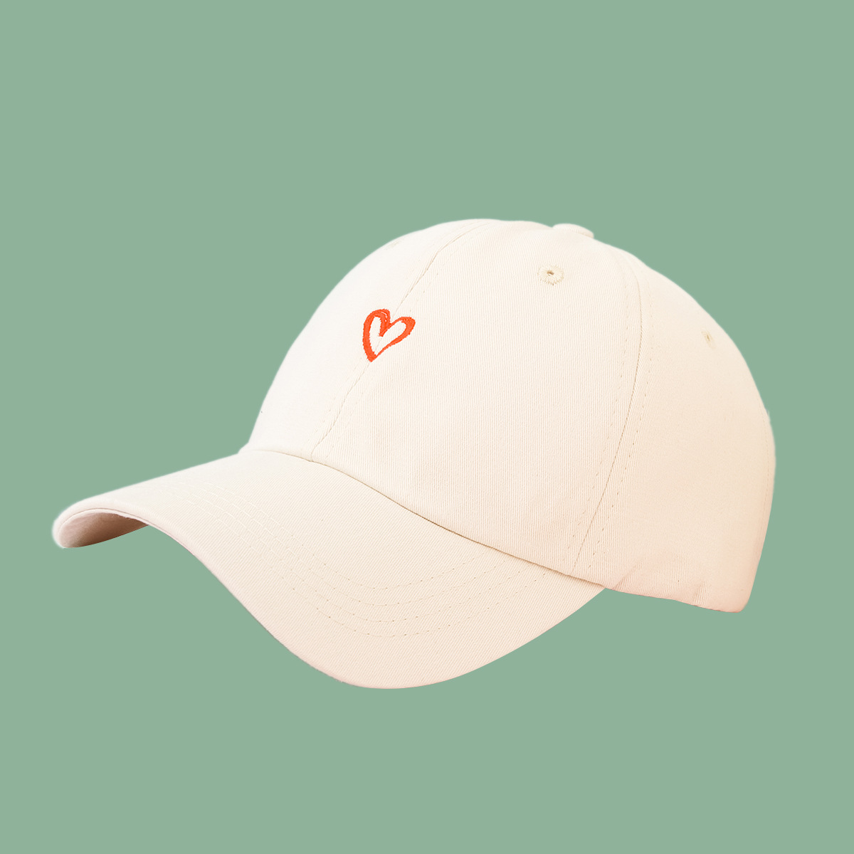 Korean Fashion Love Wide-brimmed Baseball Cap display picture 4