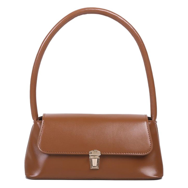 Cross-Border Popular Women's Bag, Autumn and Winter Baguette Bag, Fashionable Retro Underarm Bag, Versatile and Elegant Handbag, Stylish Shoulder Bag