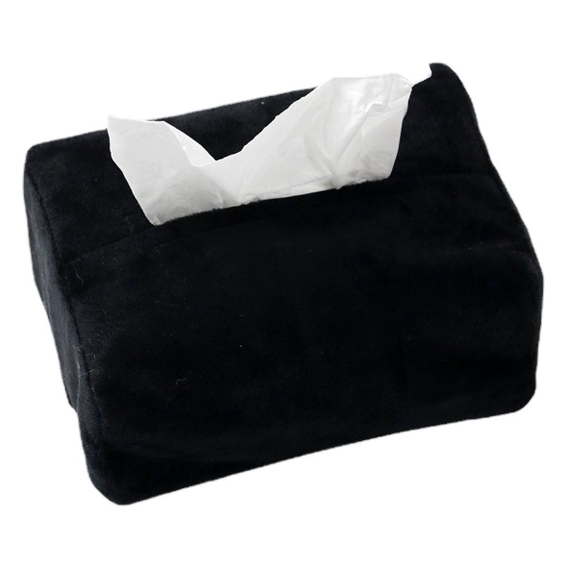 Плюшевая автомобильная коробка для салфеток простой сплошной цвет автомобильная коробка для салфеток стул подлокотник многофункциональная автомобильная бумажная коробка