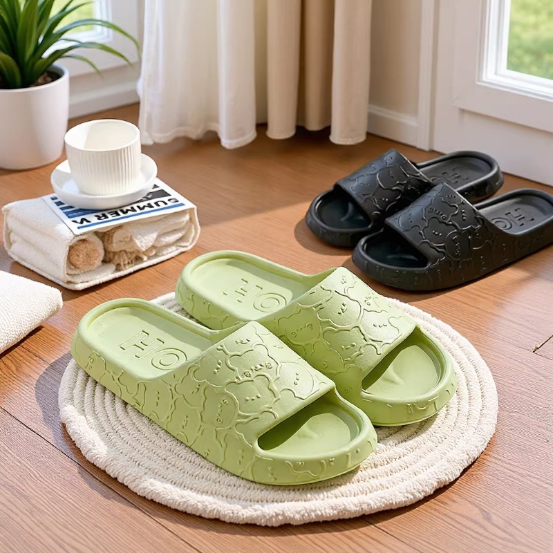 Home Slippers for Women, Summer Outer Wear, Bear Slippers, Household Non-Slip Slippers, Eva Deodorant Men's Wholesale