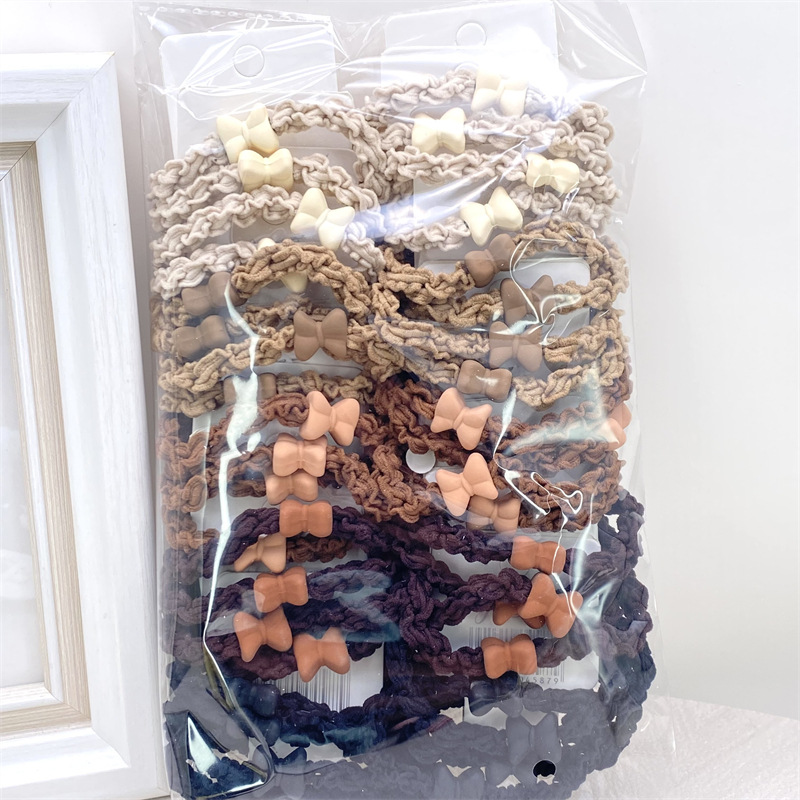 Recomendar 5 tarjetas Diamond Ball Pearl banda de goma cuentas de oro banda para el cabello cuerda para el cabello dos yuanes tienda accesorios para el cabello accesorios para la cabeza SUMINISTRO DE puesto