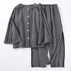 空气棉护理服男款术后恢复瘫痪卧床理疗针灸老人护理两侧全开拉链