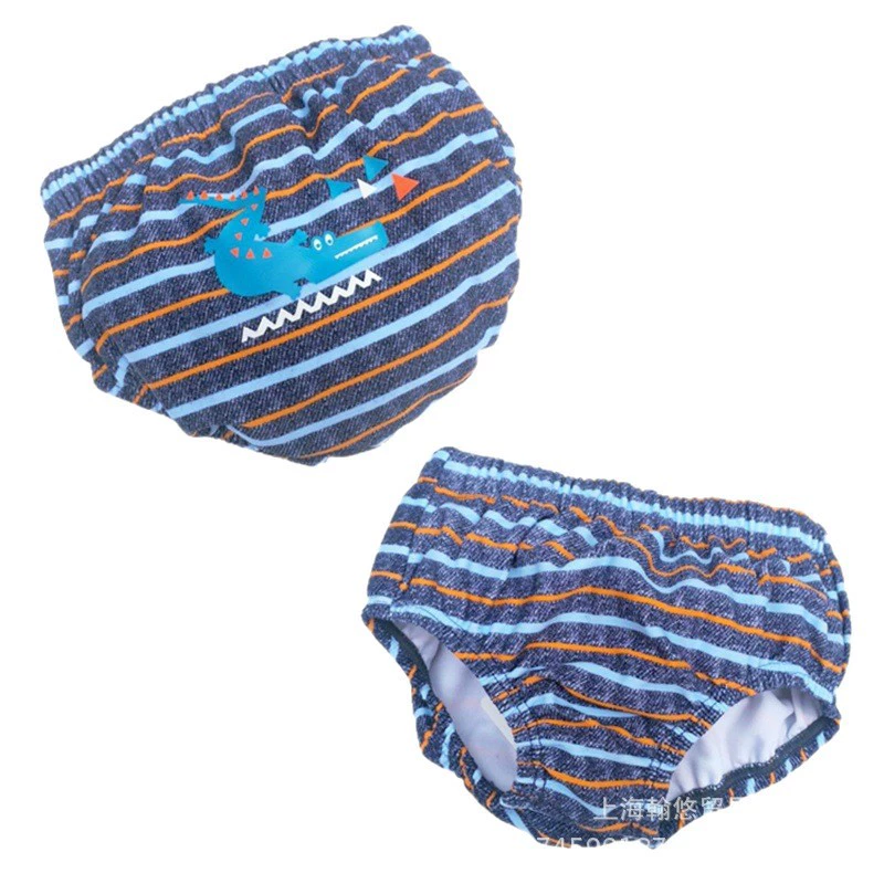 Новые детские плавки для плавания Cute baby and young children anti -swimming trunks breathable и плотно шнурованныe плавки через границы