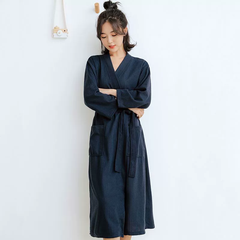 Long autumn thin bathrobe for beloved, summer pijama, plus size