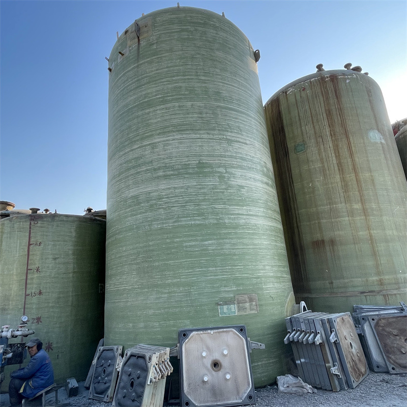 购销二手玻璃钢储罐 盐酸液体储存装置 立式储存设备