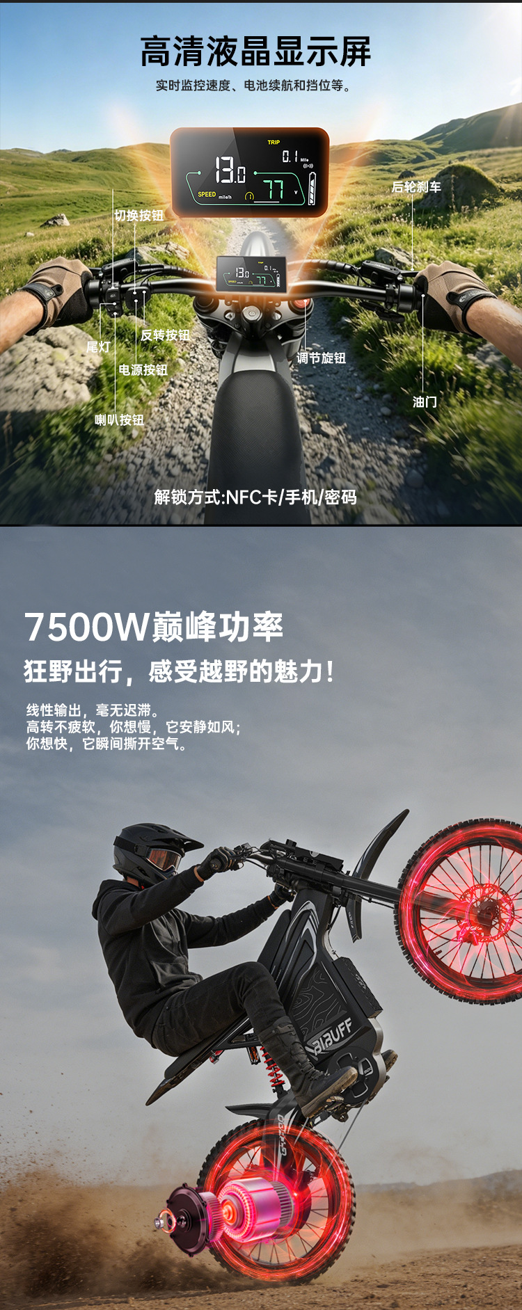Overseas Warehouse Dropshipping Electric Motorcycles, Factory Private Model, In-Stock City Commuter Vehicles, Two-Wheeled Off-Road Mountain Bikes
