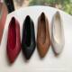 Top Quality Original Order! L~P Retro Leather Pointed Toe Low-Heeled Ballet Shoes Fashionable and Versatile Commuter Women's Shoes