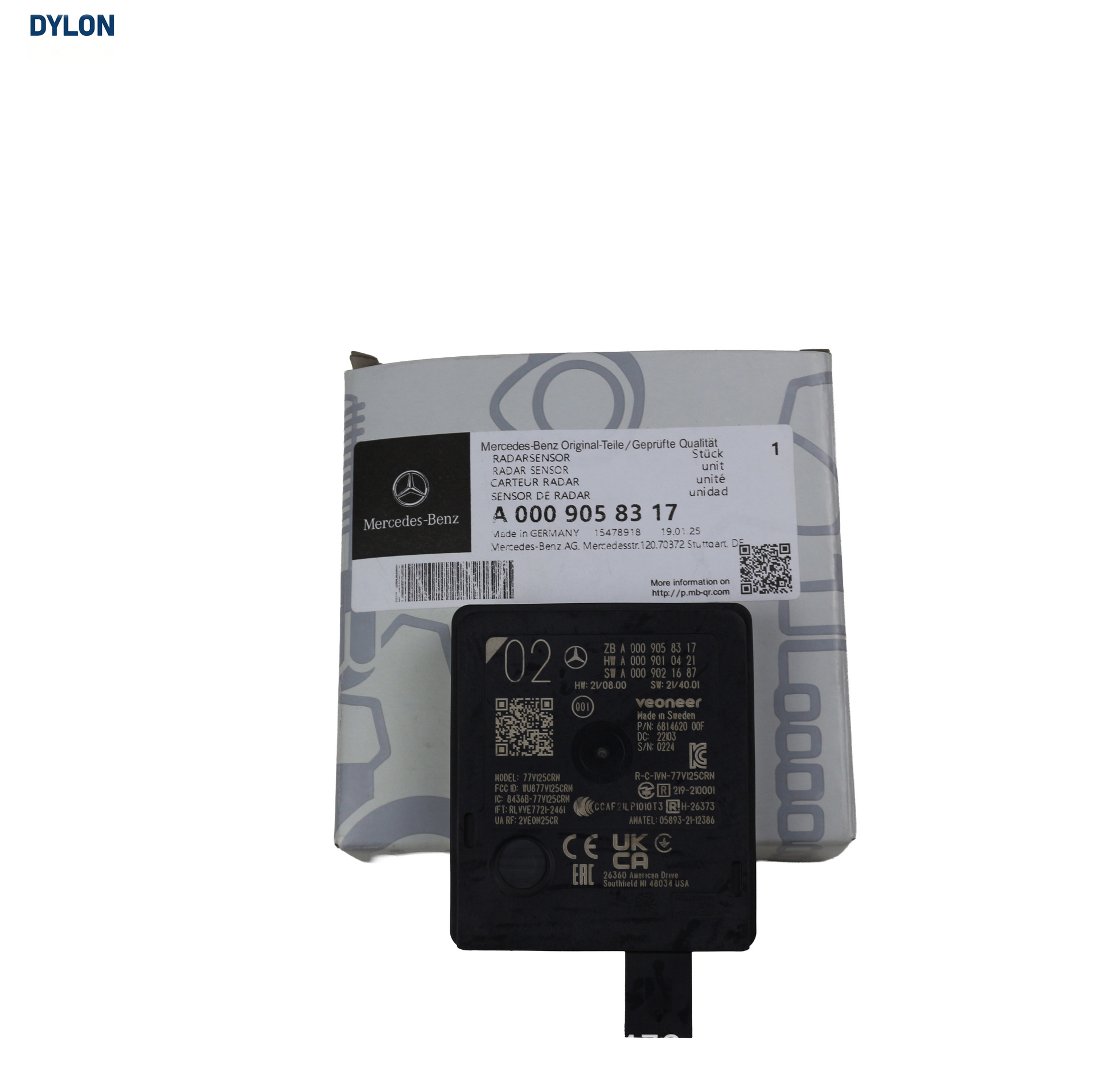 A0009058417 A0009051719 Is Suitable for Mercedes-Benz Radar Sensor Distributed Control Unit Sensing