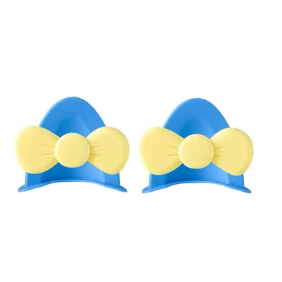 Dəbilqə (Kaska) aksesuarları | Electric Vehicle Stickers, Motorcycle Helmet - cat-eared-butterfly-dark-blue-and-yellow