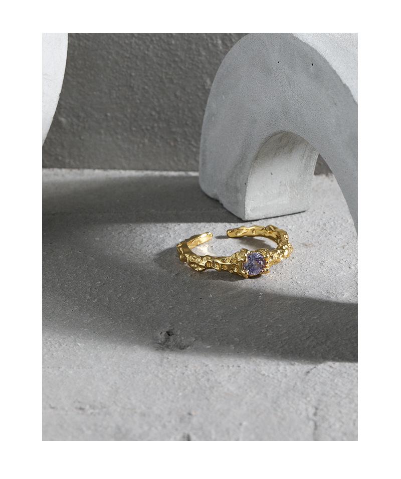 106 Korean Style Ins Special-Interest Design Minimalist All-Match Micro Inlaid Zircon Texture S925 O