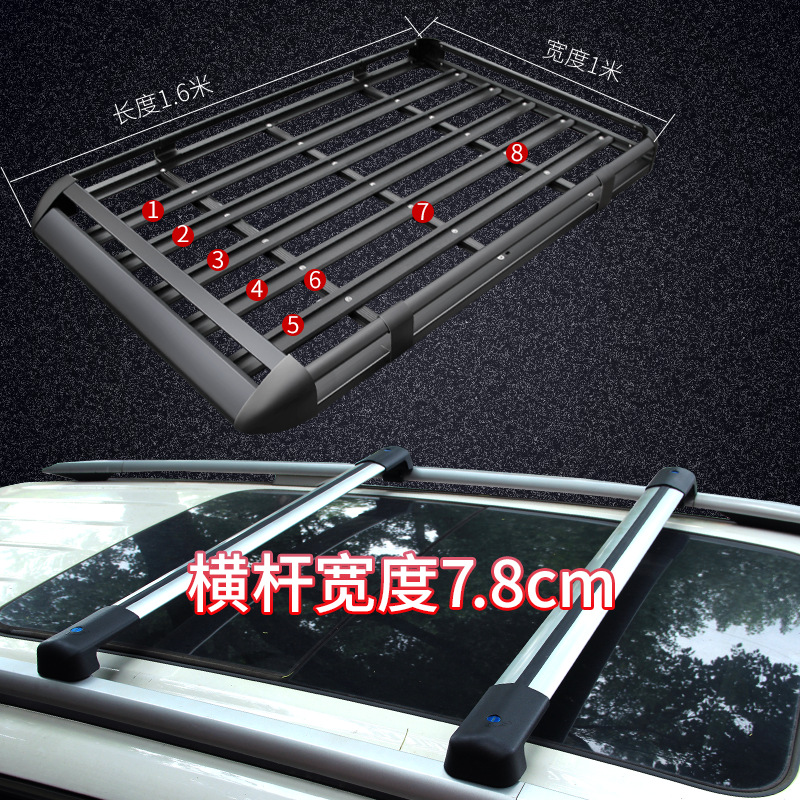 Roof rack | Universal Rack SUV Universal - 100x160-tiger-head-crossbars-gift-black