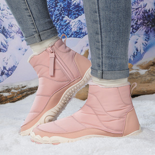 New Cross-Border Waterproof Snow Boots for Men and Women, Cold-Proof Cotton Shoes for Couples, High-Top Outdoor Fleece-Lined Sports Warm Winter Style
