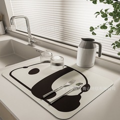 廚房瀝水墊台面吸水墊硅藻泥可擦免洗隔熱餐具碗盤杯子防污餐桌墊