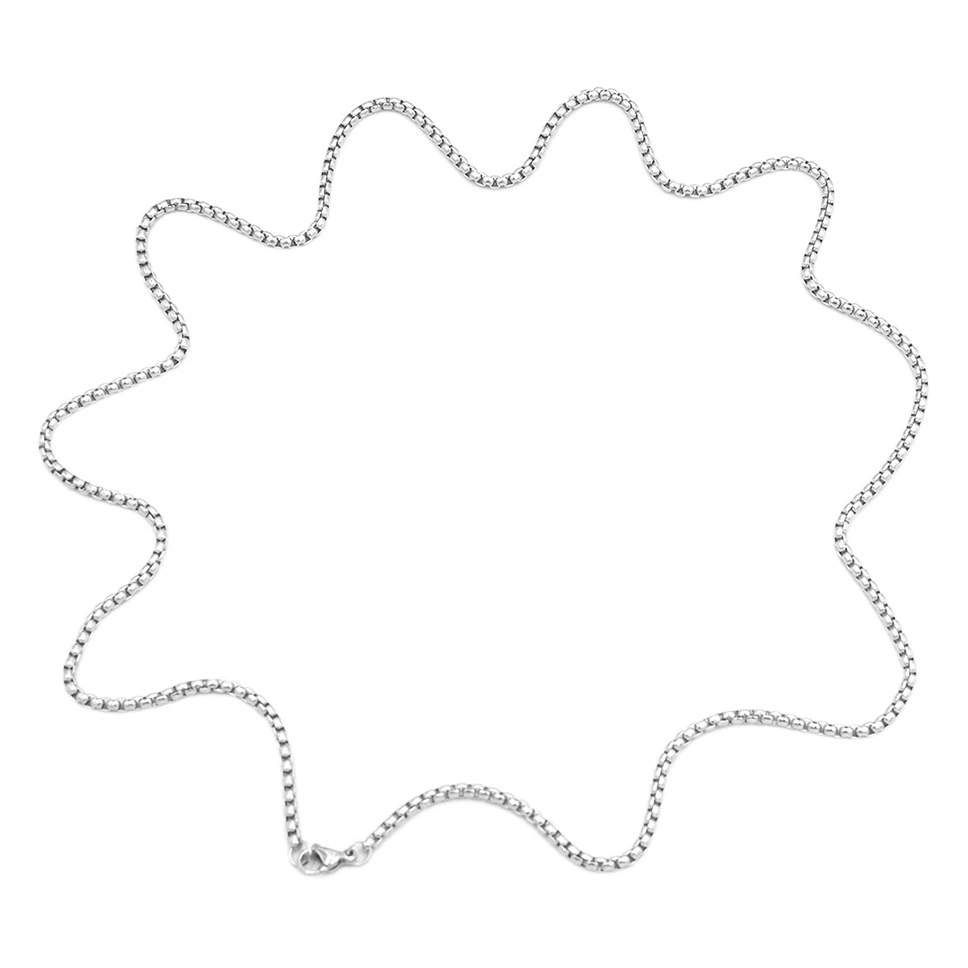 Цепочка из нержавеющей стали, квадратная жемчужная цепочка, мужское ожерелье, модное хип-хоп, аксессуары для ювелирных изделий из титановой стали, трансграничная цепочка