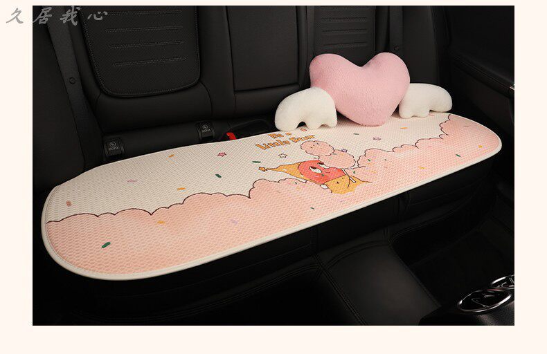 Car seat cushion for all seasons, summer cooling pad, cartoon seat cushion, ventilated and breathable seat cover, new driver's seat cover