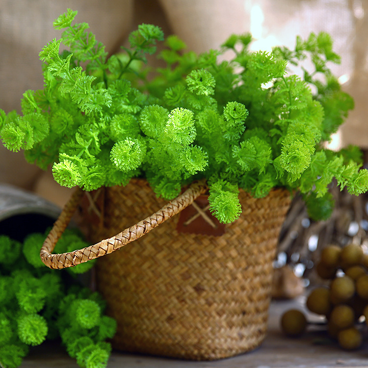 Artificial Green Plant Six-Headed Money Grass for Home Decor, Wedding Photography Props, and Decoration Artificial Green Plant Six-Headed Money Grass for Home Decor, Wedding Photography Props, and Decoration