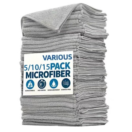 Temu hot-selling cleaning cloth black cleaning cloth car washing towel household kitchen rag soft and absorbent