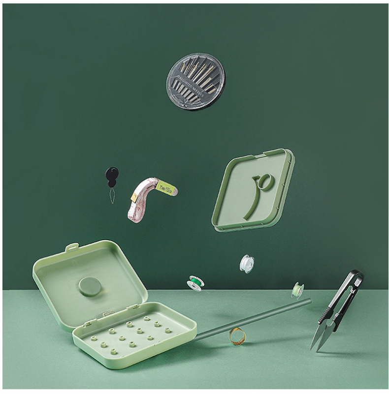 磁吸针线盒家用高档手缝针线收纳包-学生宿舍便携缝纫针线盒套装