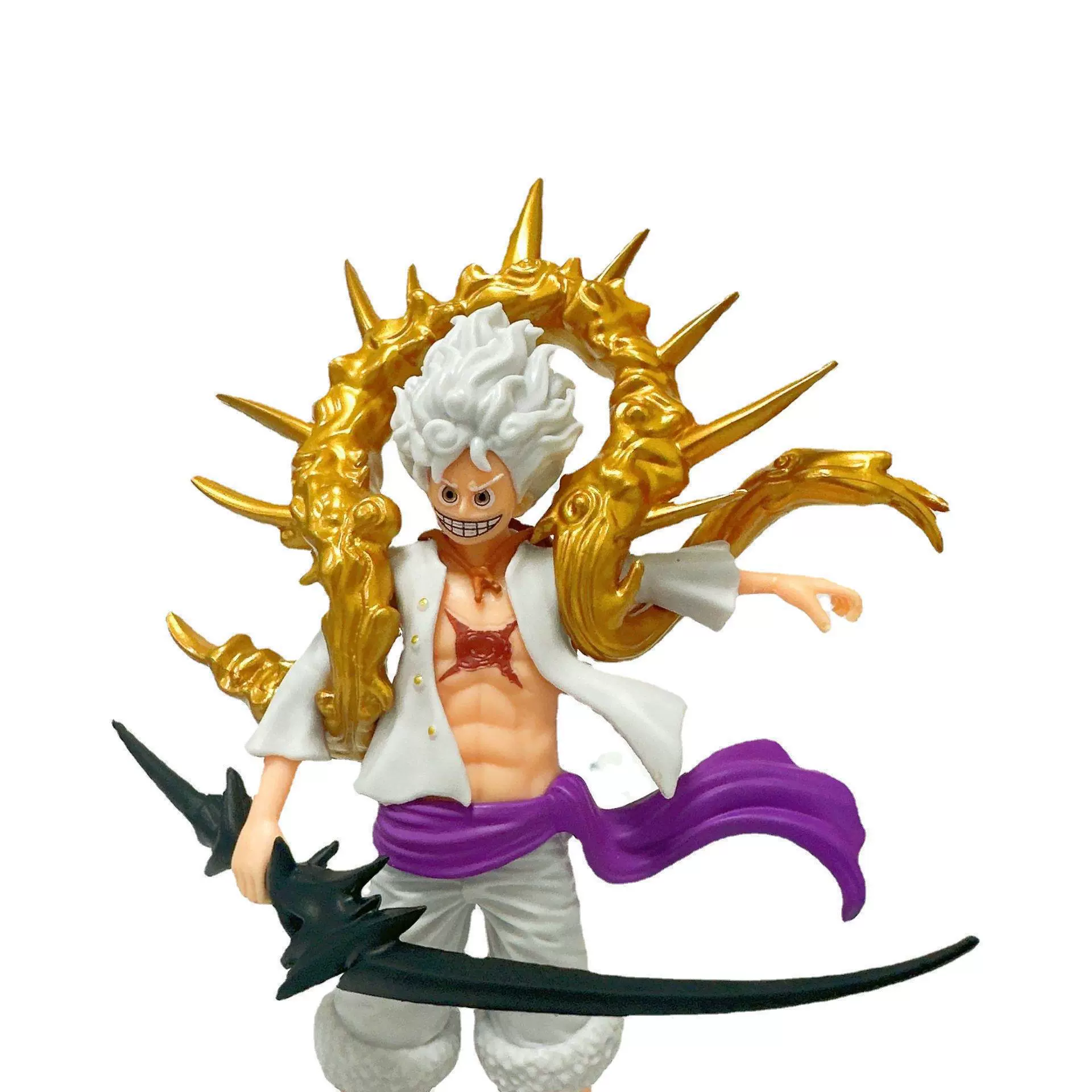 One Piece Q Version Ника Луффи Солнце-Бог Небесный Луффи модель кукла украшение упакованная фигура