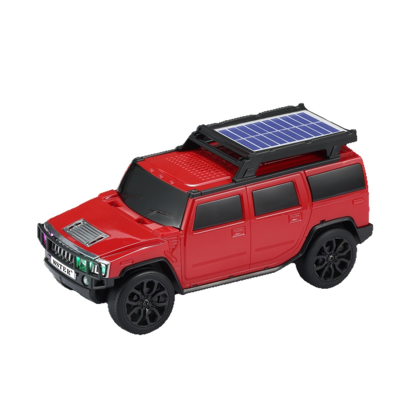Transfronterizos de alta calidad modelo de automóvil solar recargable Bluetooth altavoz FM radio al aire libre personalizado sonido de regalo