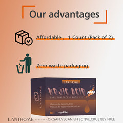 Cross-border new product Lanthome kojic acid soap KOJIC ACID SOAP for cleaning and care, wholesale 65gX2