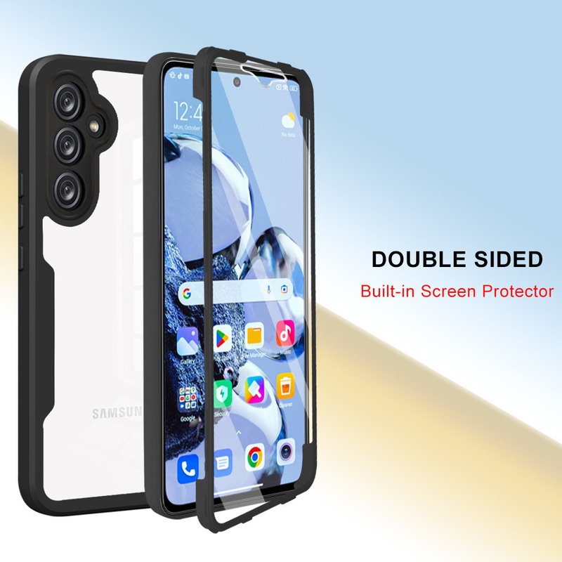 Suitable for Samsung A04E Shell and Film Integrated Mobile Phone Case A14 5g Qicai S23Plus 360 Package Tpu Case