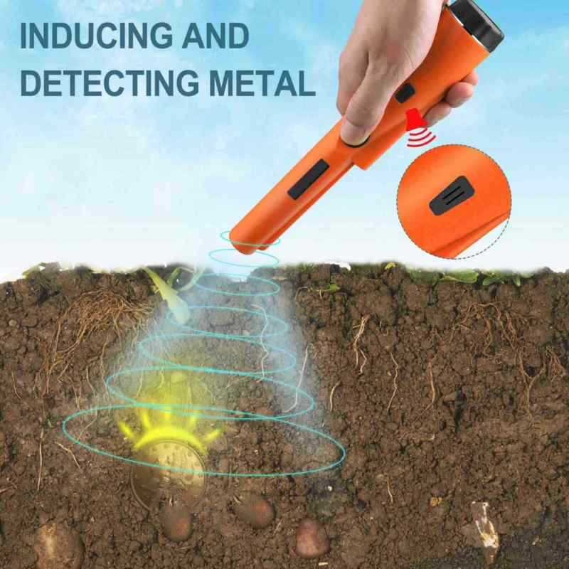 Metal Locator Stick in Use
