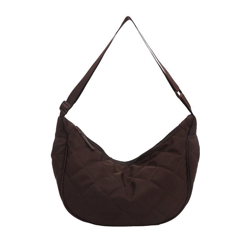 Otoño y invierno bolsas de algodón de red de diseño de nicho nuevo bolso de hombro bolso de mujer versátil gran capacidad bolso de mochila casual