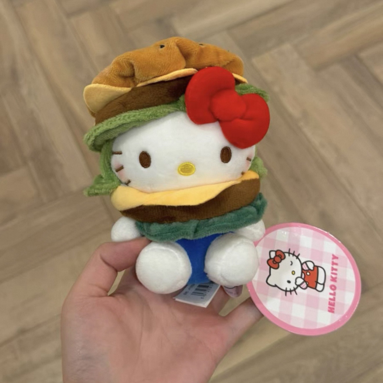 Genuino clásico KT Hello Kitty mochila bolso colgante dibujos animados lindo hellokitty llavero muñeca de felpa mujer