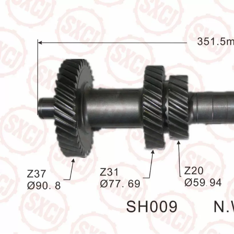 五十铃汽车变速箱齿轮轴8-94435144-1皮卡中间轴4JA1副轴总成