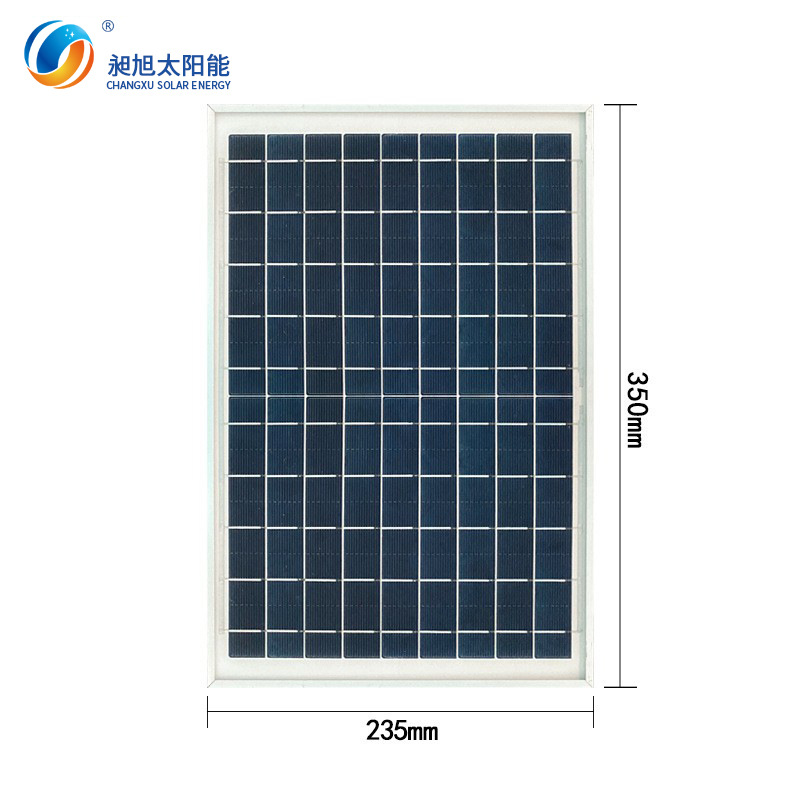 El panel solar de aluminio laminado del borde del panel solar del panel de energía 10w9v solo panel de carga solar policristalino cristalino
