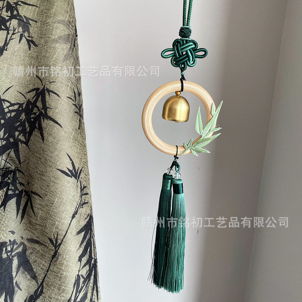 中秋国风流苏风铃挂饰原木古风汉服道具diy礼物门挂中式茶室挂件-阿里巴巴