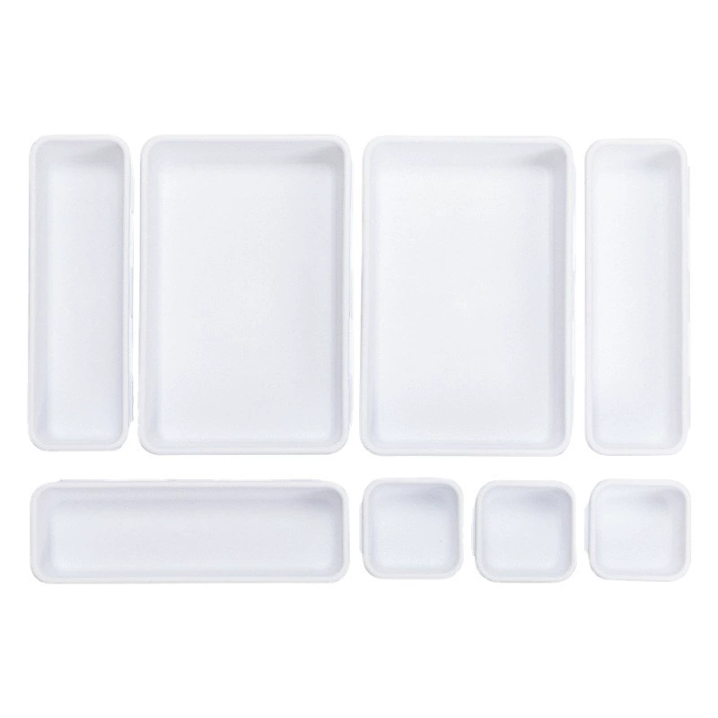 INS wind plastic debris stitching box Student office drawer group combination creative trumpet grid storage box