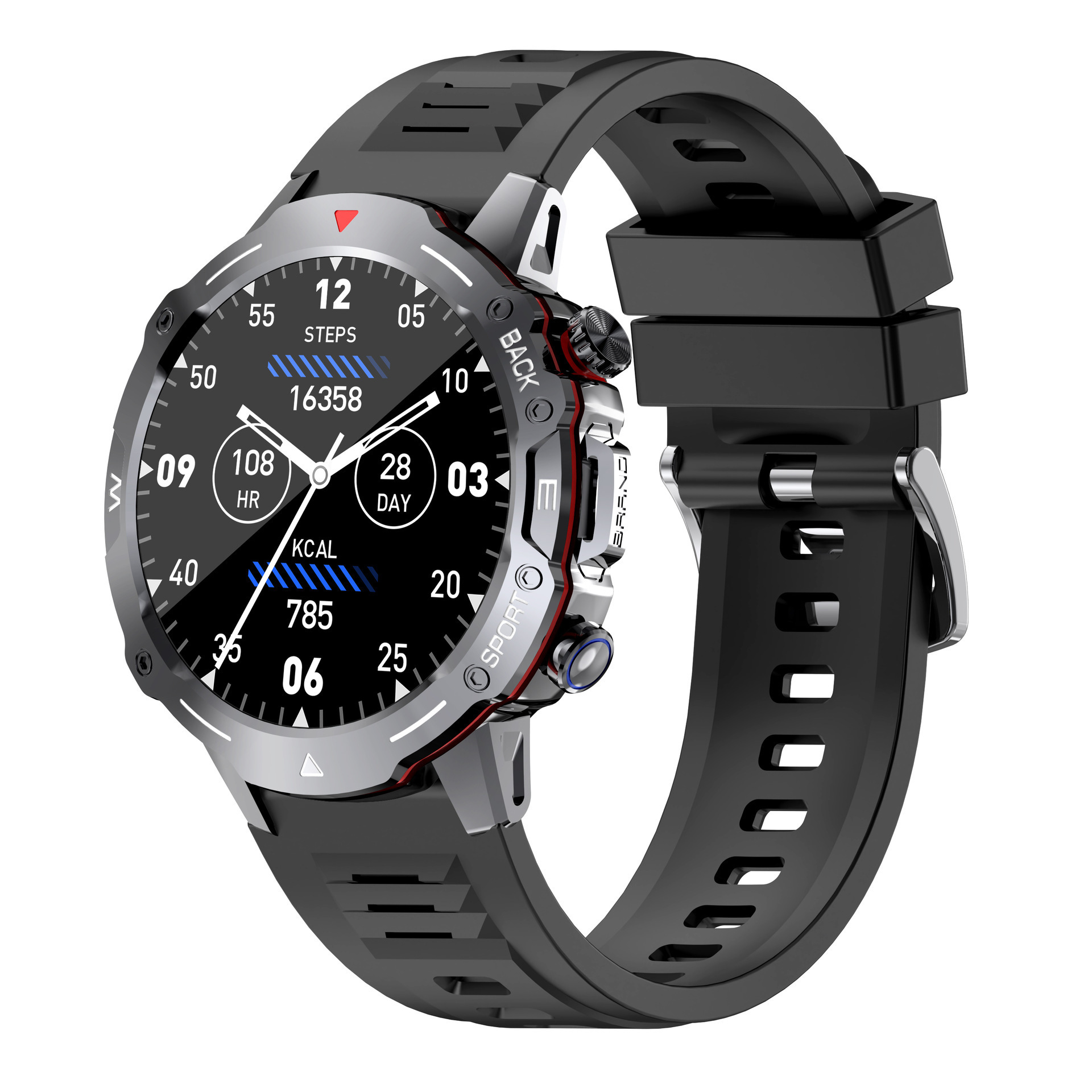 Smart Watch G102 Bluetooth Call Information Reminder Blood Pressure Heart Rate Blood Oxygen Monitoring Men's Outdoor Sports Watch