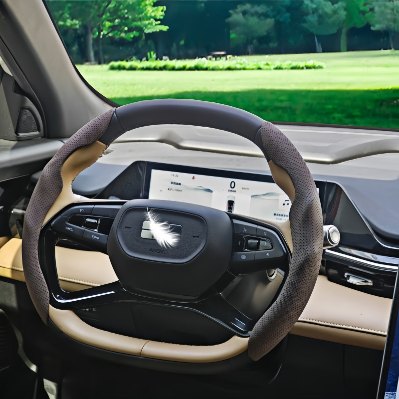 Cross-Border Car Steering Wheel Cover Spring and Summer Popular Sports Modified Anti-Slip Sweat-Absorbent Wear-Resistant Four-Season Universal Handle Cover