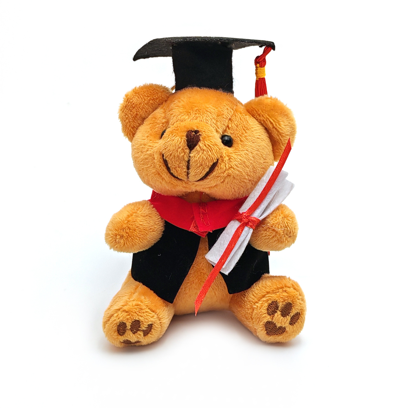 Gorra de doctorado de graduación de venta caliente Gorra de Oxford Colgante de felpa de oso Lote Ceremonia de graduación Joyas de colgante de felpa de doctorado