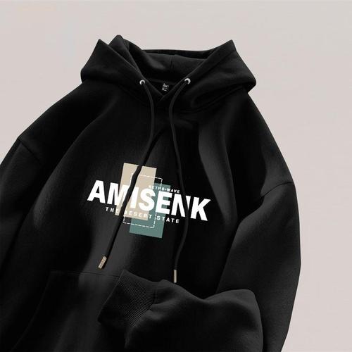 Spring and Autumn Men's Hooded Sweatshirt, Heavyweight Pure Autumn Men's Clothing, Youth Trend Brand Boys' Jacket