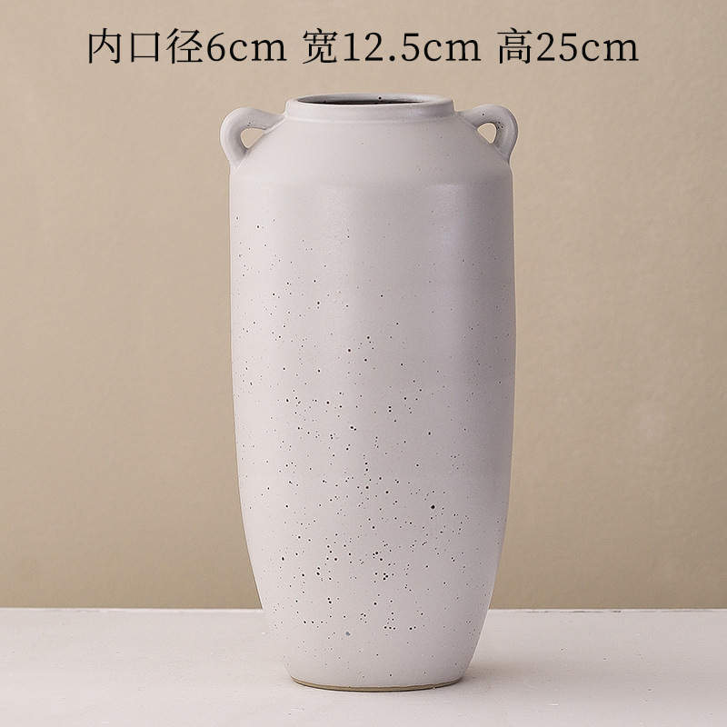 陶磁器の花瓶の水培花は寂しい風があります。