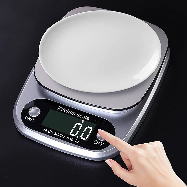 Escala de cocina de acero inoxidable CH305 Escala de alimentos Escala electrónica doméstica Escala de medicina Escala electrónica de alimentos