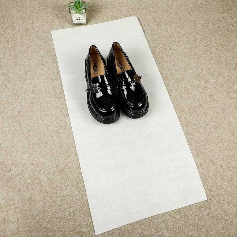 定制高档专柜鞋靴试鞋布可以印LOGO小白鞋防晒黄包装布防尘包鞋布