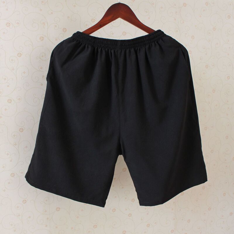 Mulberry Silk Shorts, Silk Men's Outer Wear, Quick-Drying Ice Silk Pants, Elastic Waist, Sports Home Loose Five-Quarter Pants, Summer Casual