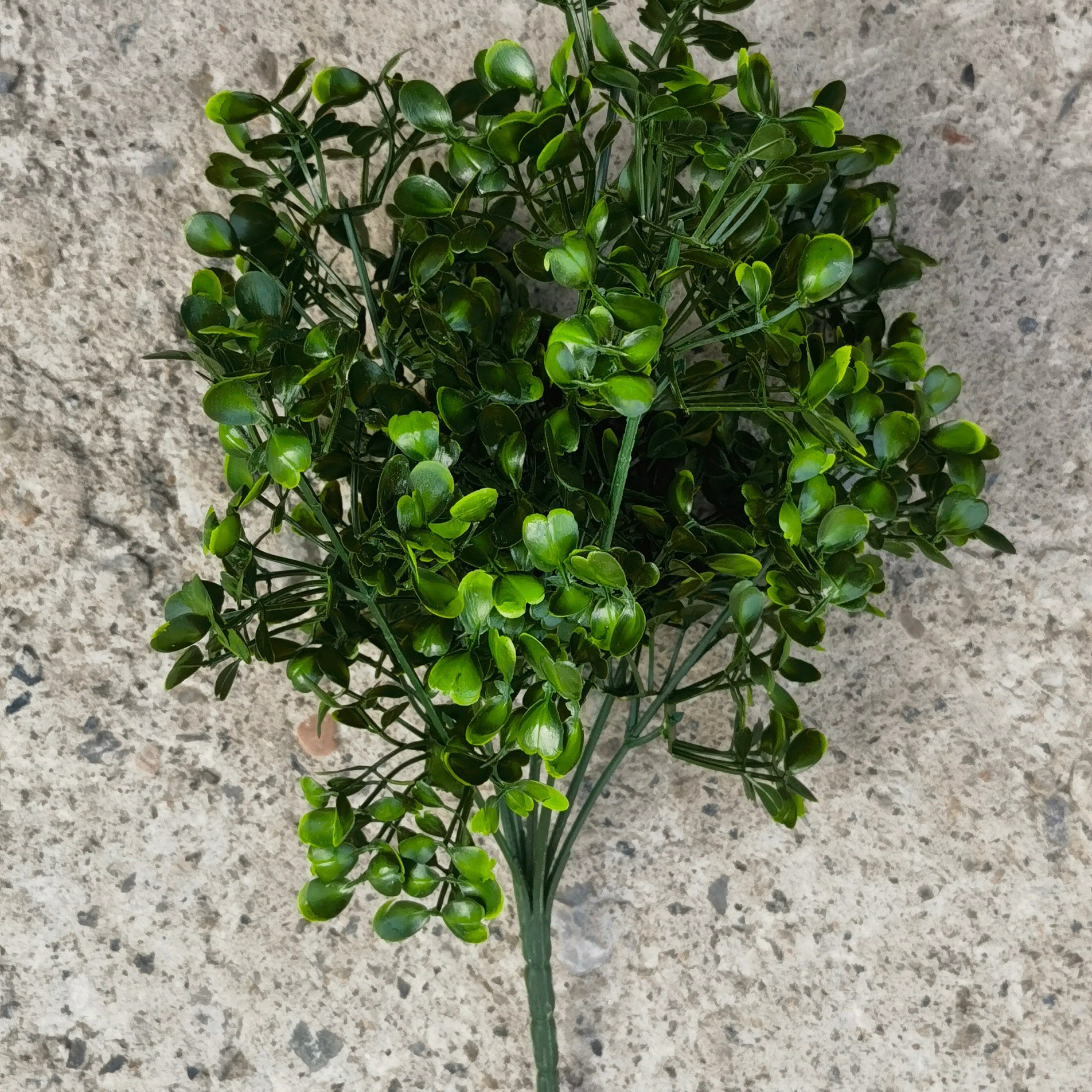 Plantas verdes artificiales pequeñas plantas retardantes de llama B1 SGS certificación de la UE informe retardante de llama simulación de plantas artificiales de haz