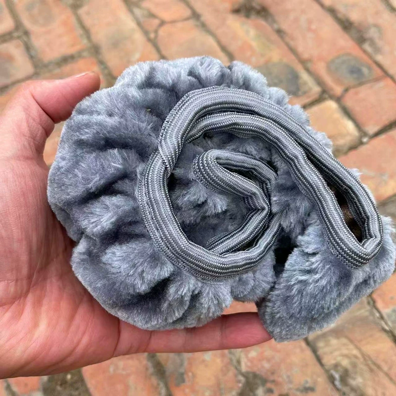 Трансграничная эластичная плюшевая крышка рулевого колеса новая крышка ручки автомобиля зима без внутренней крышки рулевого колеса производителей